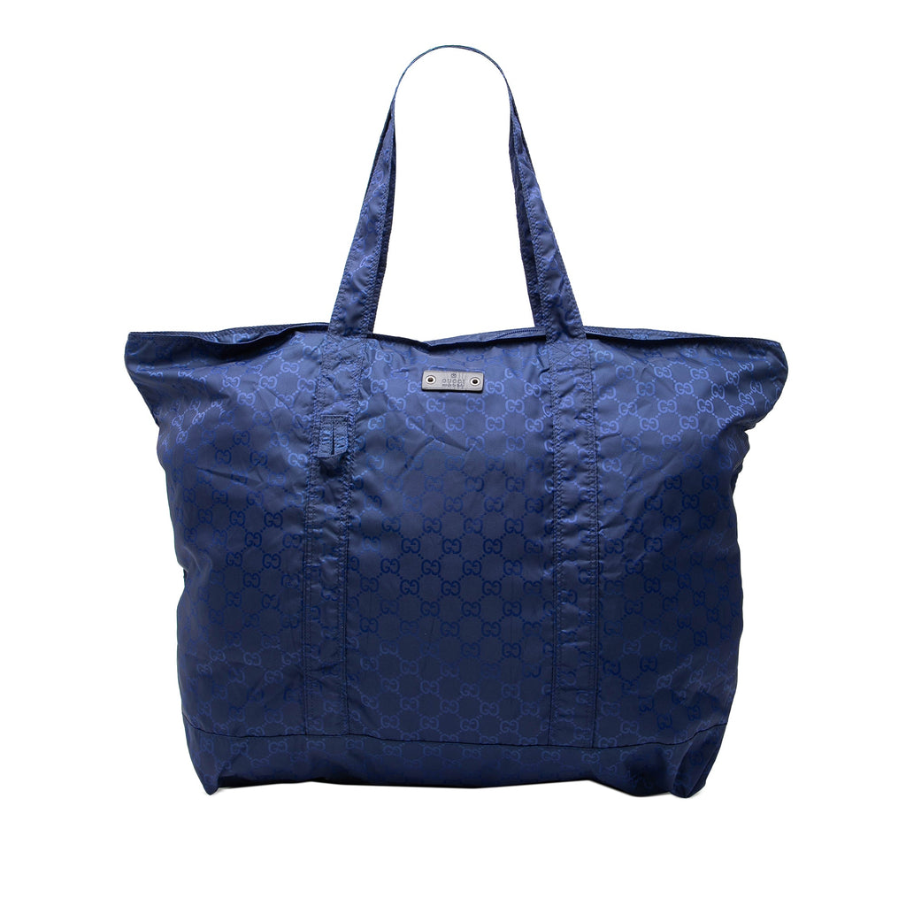 GG Nylon Teddy Bear Folding Tote