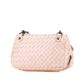 Leather Intrecciato Chain Flap Crossbody