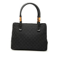 GG Canvas Bamboo Tote