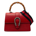 Medium Calfskin Bamboo Dionysus Web Satchel