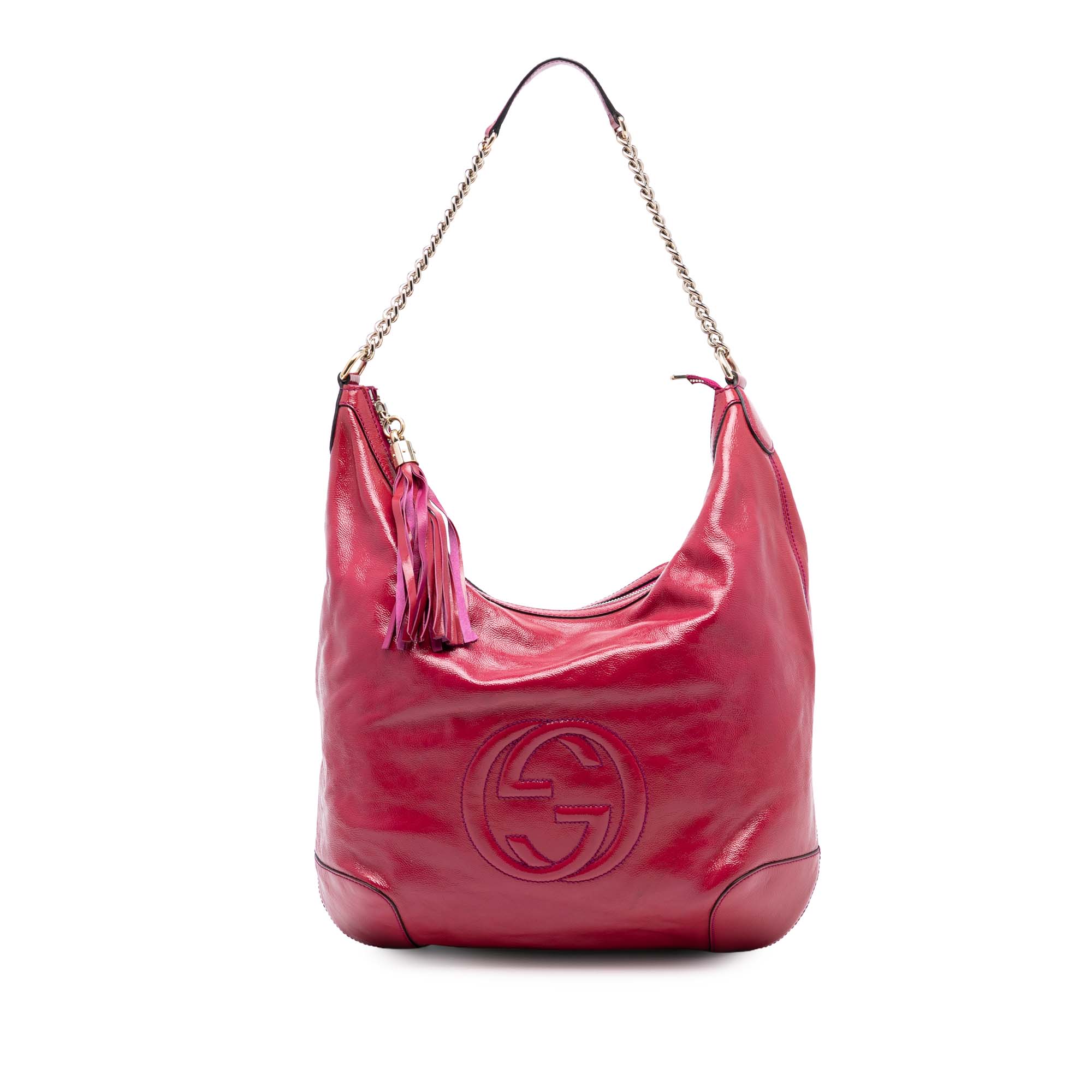 Patent Soho Shoulder Bag