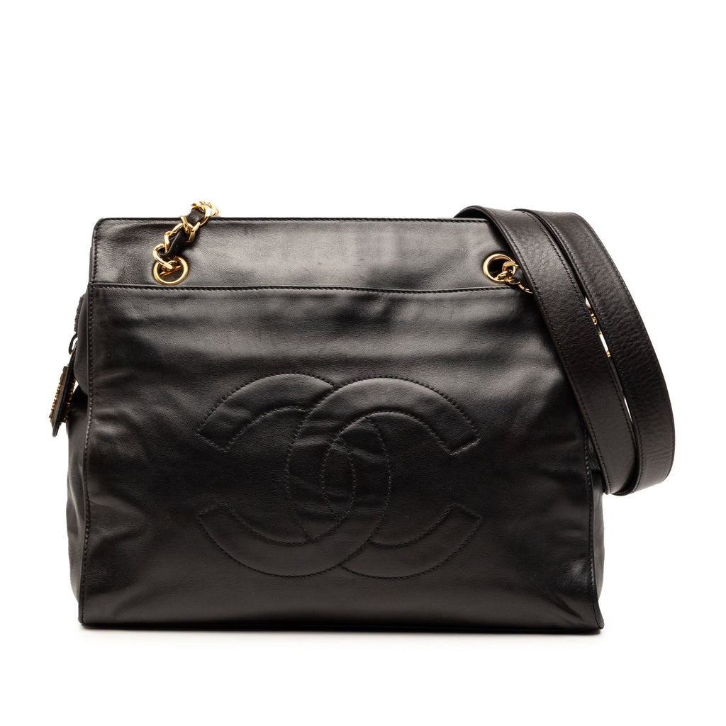 CC Lambskin Chain Tote