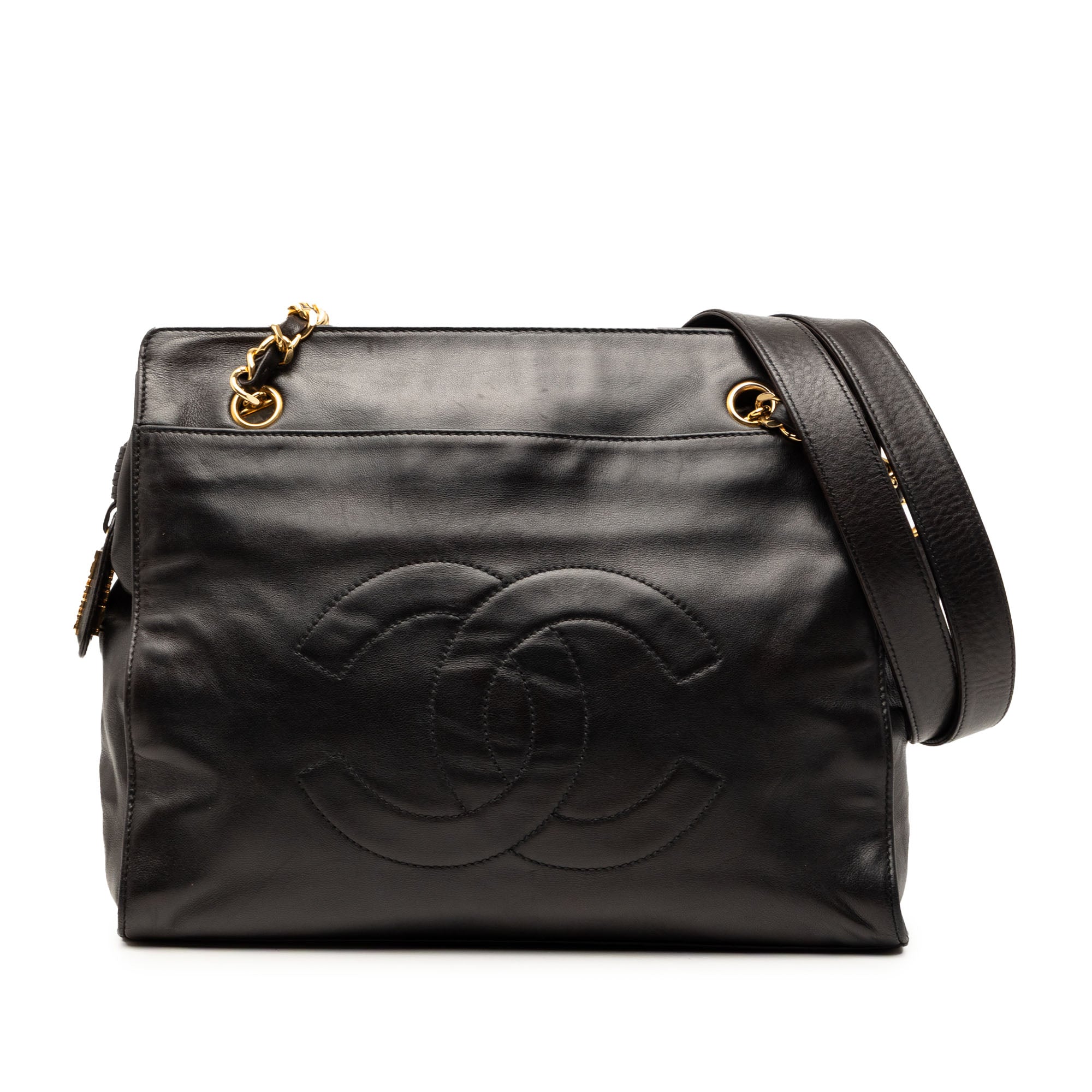 CC Lambskin Chain Tote