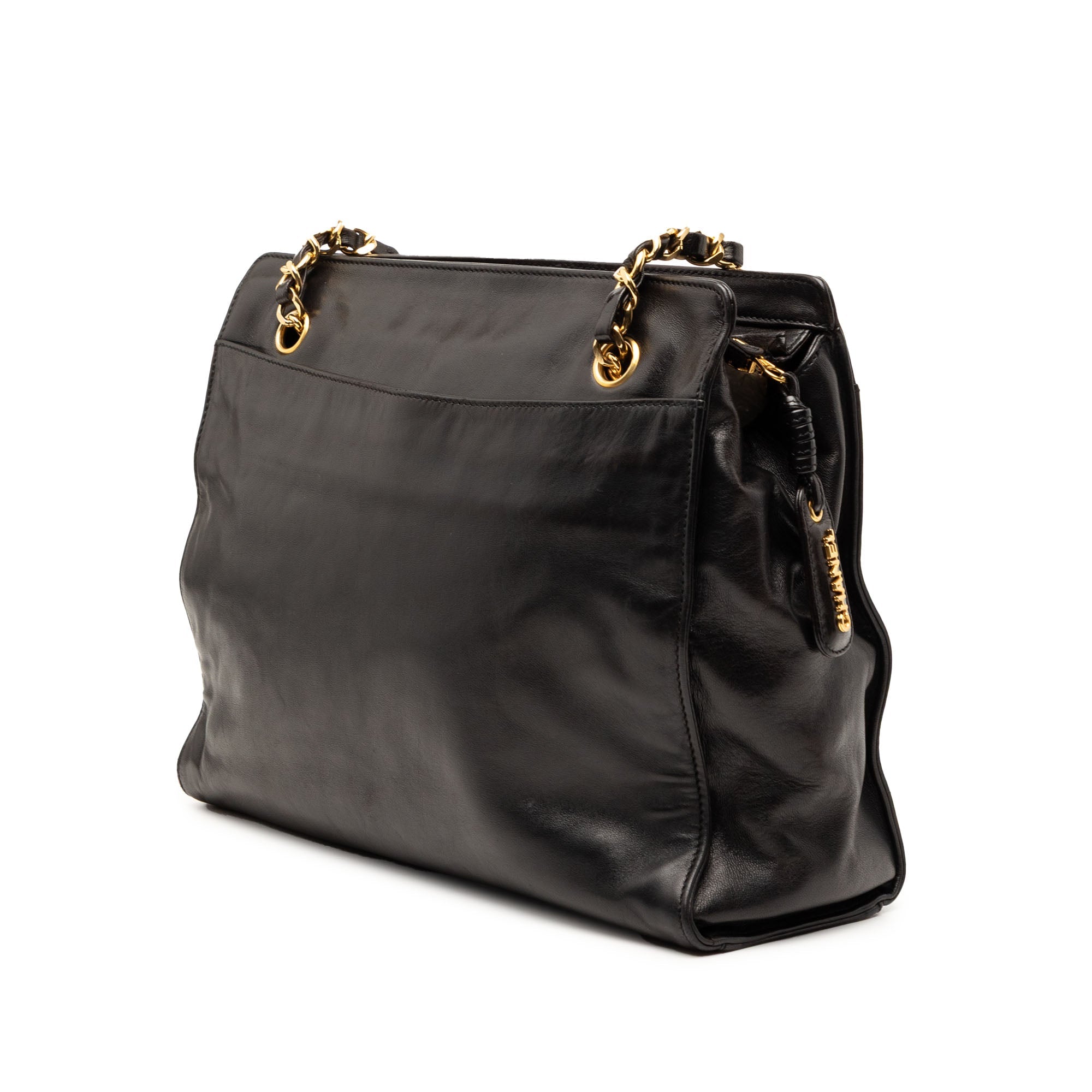 CC Lambskin Chain Tote