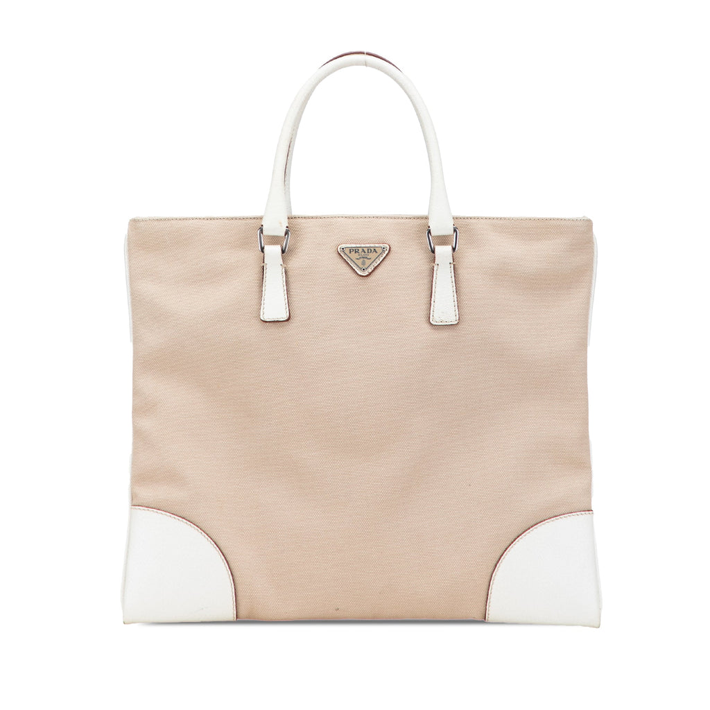 Cinghiale Trimmed Canvas Canapa Tote