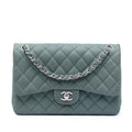 Jumbo Classic Iridescent Caviar Double Flap