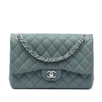Jumbo Classic Iridescent Caviar Double Flap