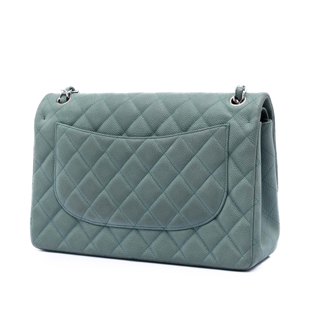 Jumbo Classic Iridescent Caviar Double Flap