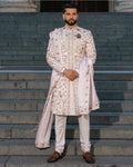 Lilac Blush Sherwani By KYNAH, Luxury Indian Fashion & Bridal Wear