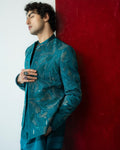 Jade Tamarisk Short Jacket Set By KYNAH, Luxury Indian Fashion & Bridal Wear