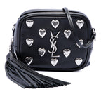 Studded Calfskin Monogram Heart Blogger Crossbody
