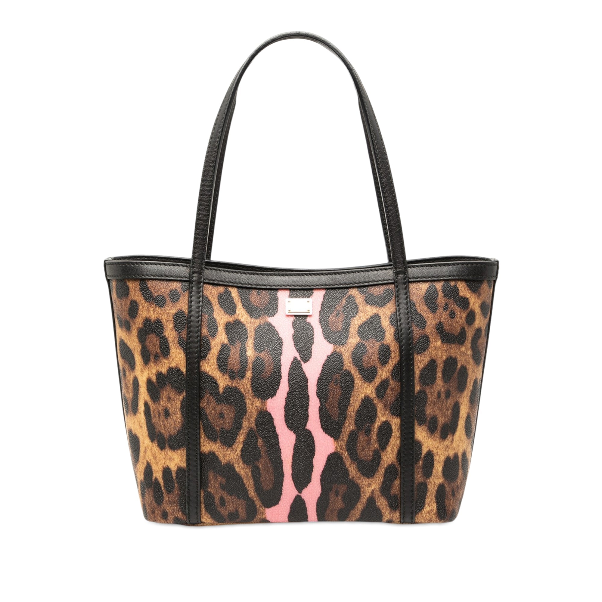 Leopard Print Coated Canvas Miss Escape Tote
