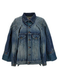 Junya Watanabe Patchwork Denim Jacket — Blue