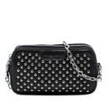 Studded Leather Double Zip Crossbody