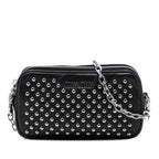 Studded Leather Double Zip Crossbody