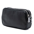Studded Leather Double Zip Crossbody