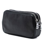 Studded Leather Double Zip Crossbody