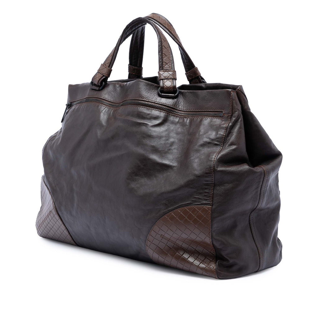 Intrecciomirage Trimmed Nappa Tote