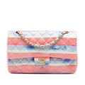 Medium Classic Printed Lambskin Watercolor Double Flap