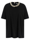 Junya Watanabe Pearl-Trimmed Crew Neck T-shirt — Black