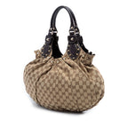 GG Canvas Studded Pelham Hobo Bag