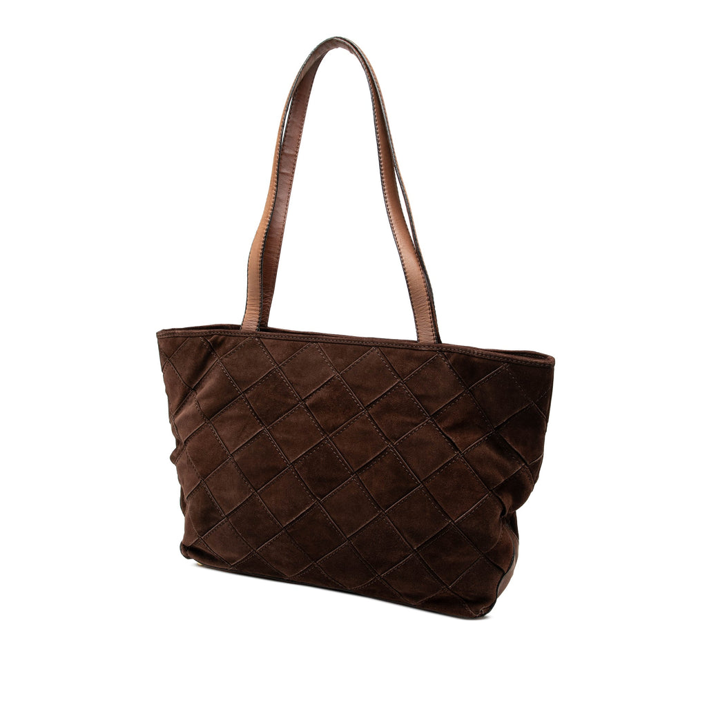 Suede Intrecciato Tote