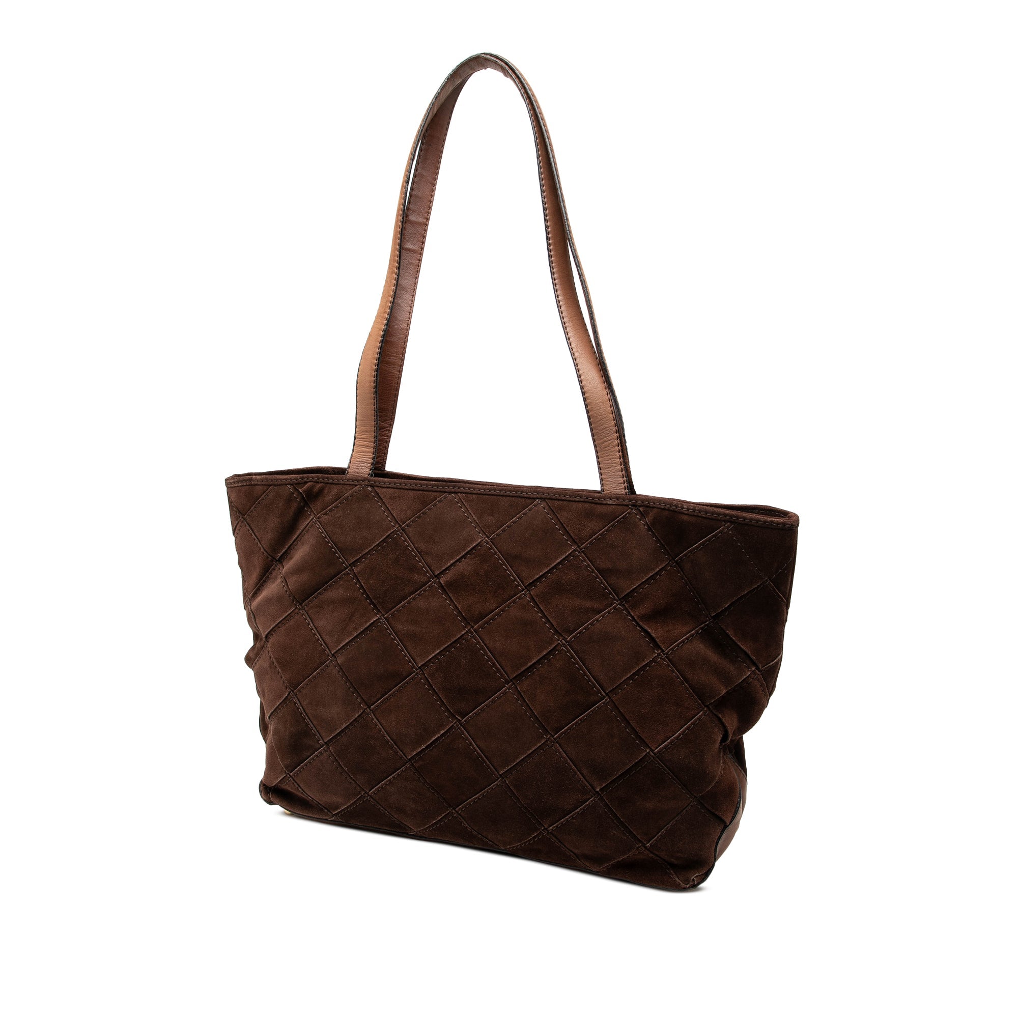 Suede Intrecciato Tote