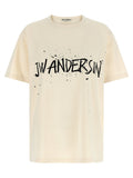 J.w.anderson Circular T-shirt — Cream