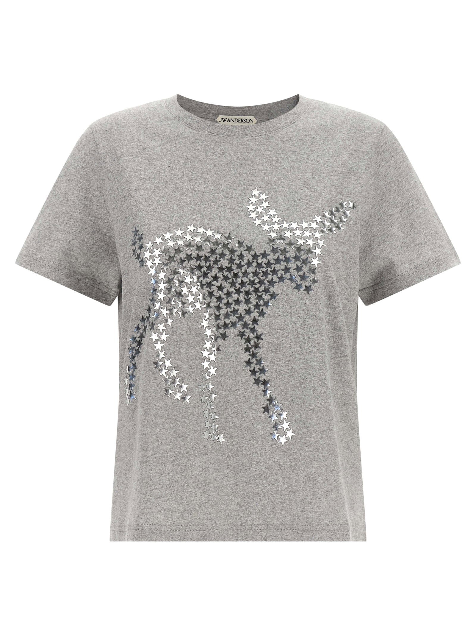 J.w.anderson Animal Stars Graphic T-Shirt — Gray