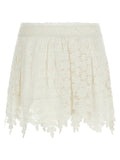Isabel Marant Crochet Cotton Skirt — Cream