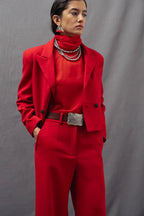 Pantalones Adela rojo