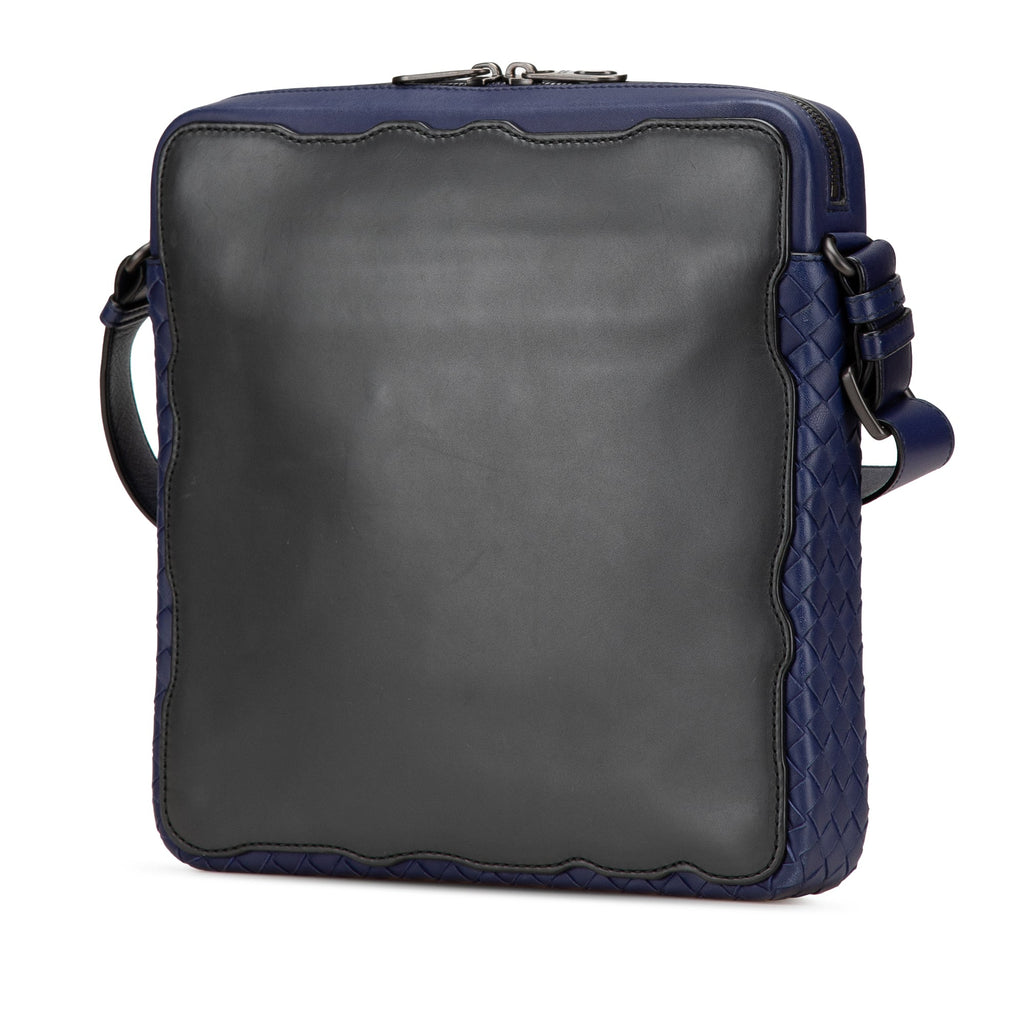 Intrecciato Trimmed Leather Crossbody