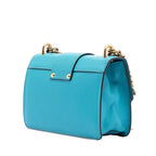 Saffiano Lux Turnlock Chain Crossbody