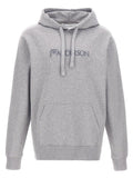 J.w.anderson Logo-Embroidered Hoodie — grey