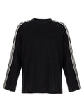 Y-3 3-Stripe Long Sleeve Sweatshirt — Black