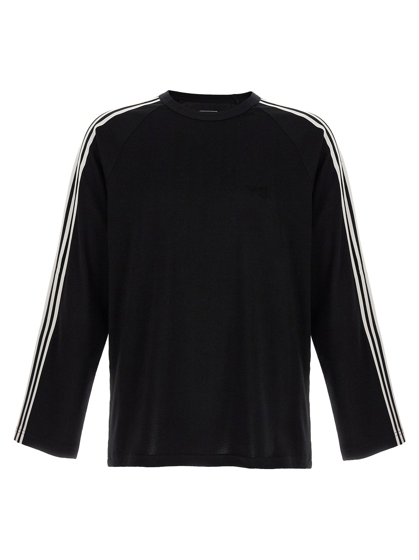 Y-3 3-Stripe Long Sleeve Sweatshirt — Black