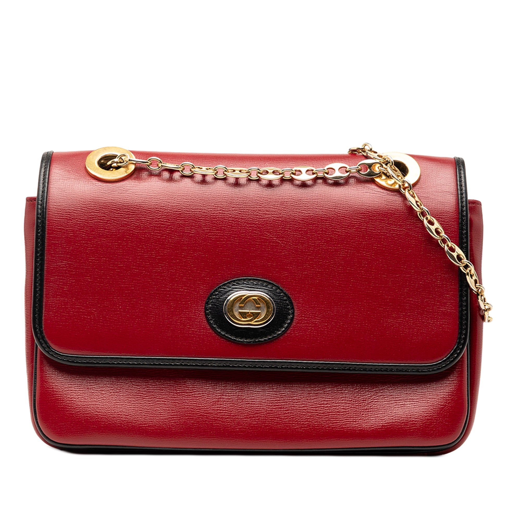 Small Leather Marina Chain Shoulder Bag