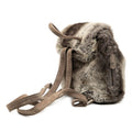Mink Fur Tie Dye Print Backpack