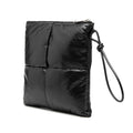 Leather Intrecciato Padded Square Pouch