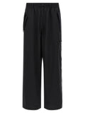 Y-3 Wool-Blend Straight-Leg Trousers — Black