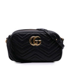 Small GG Marmont Matelasse Calfskin Crossbody