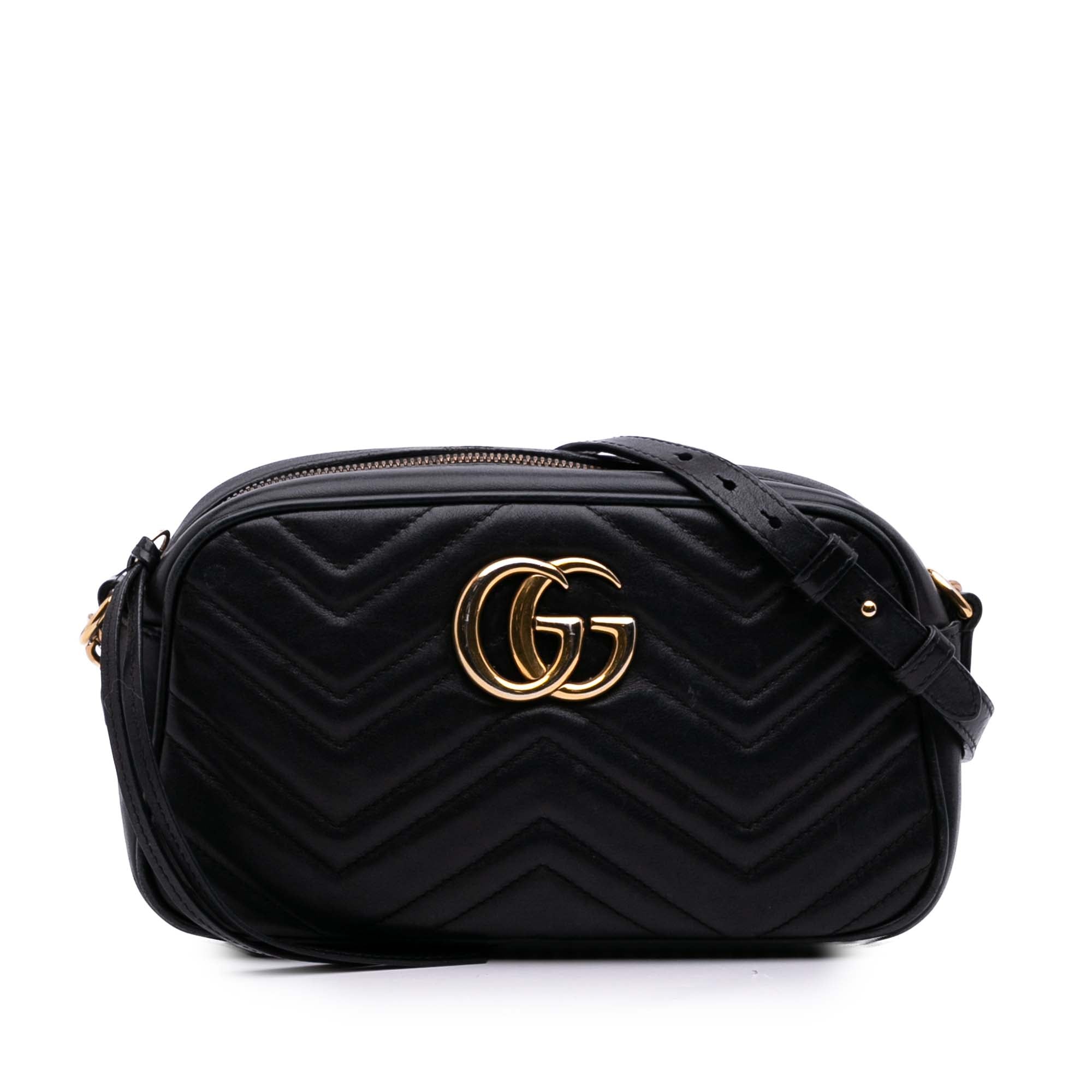 Small GG Marmont Matelasse Calfskin Crossbody