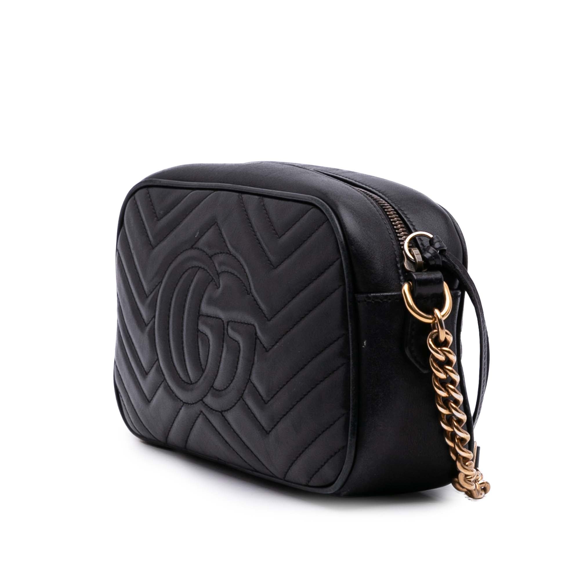 Small GG Marmont Matelasse Calfskin Crossbody