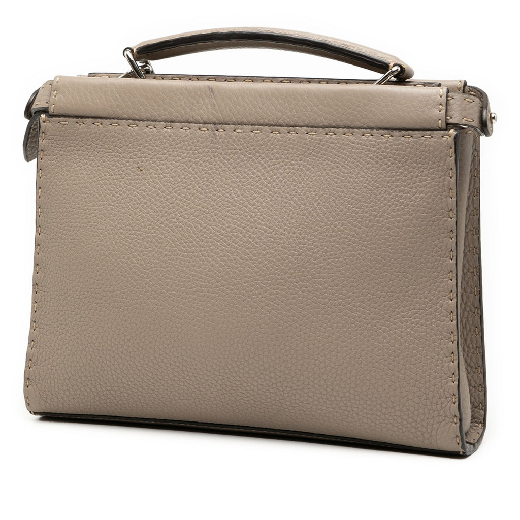 Sue Tilley Mini Calfskin Romano Selleria Banana Peekaboo Iconic Fit Satchel
