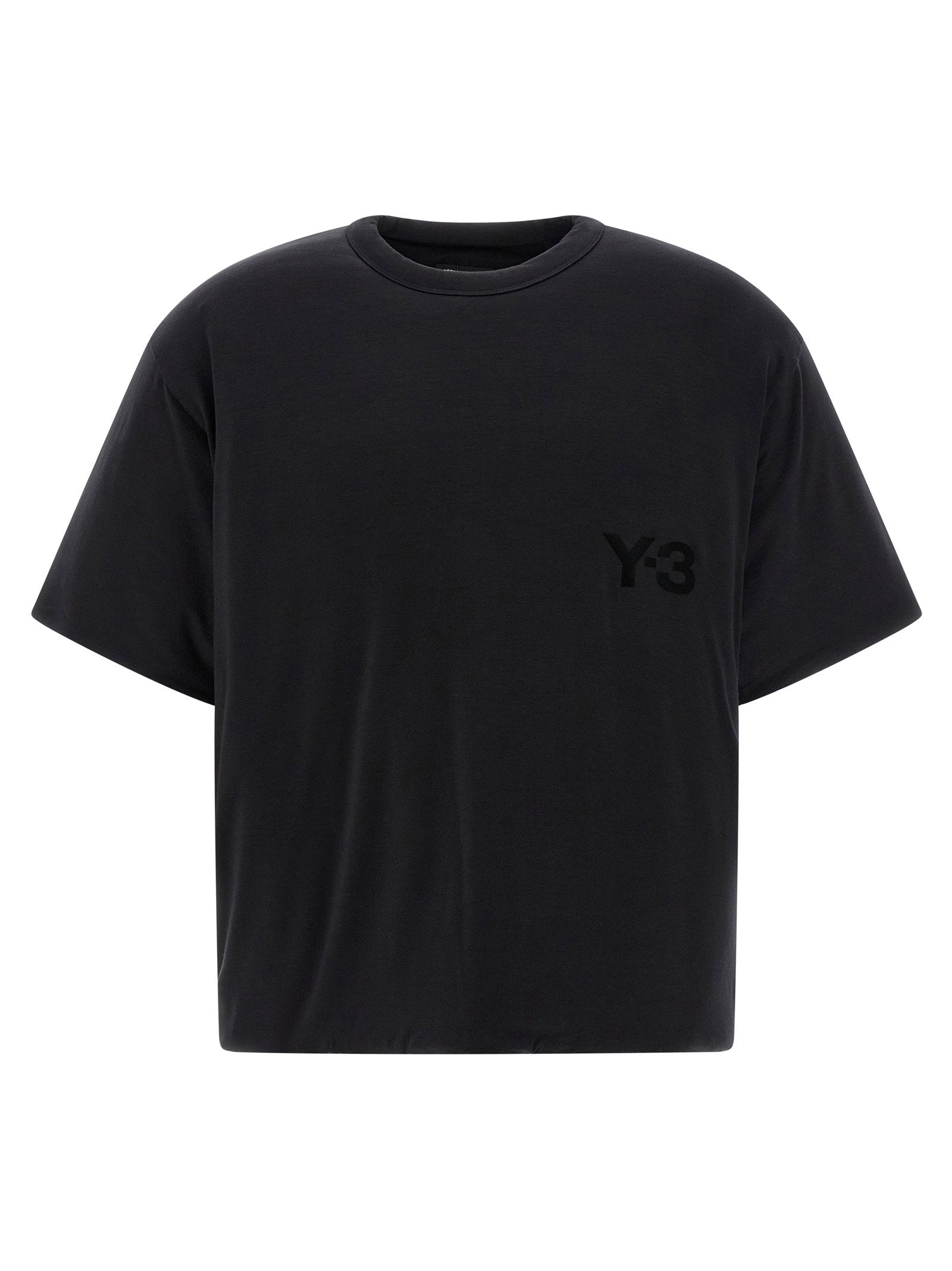 Y-3 Padded Lyocell Blend T-Shirt — Black
