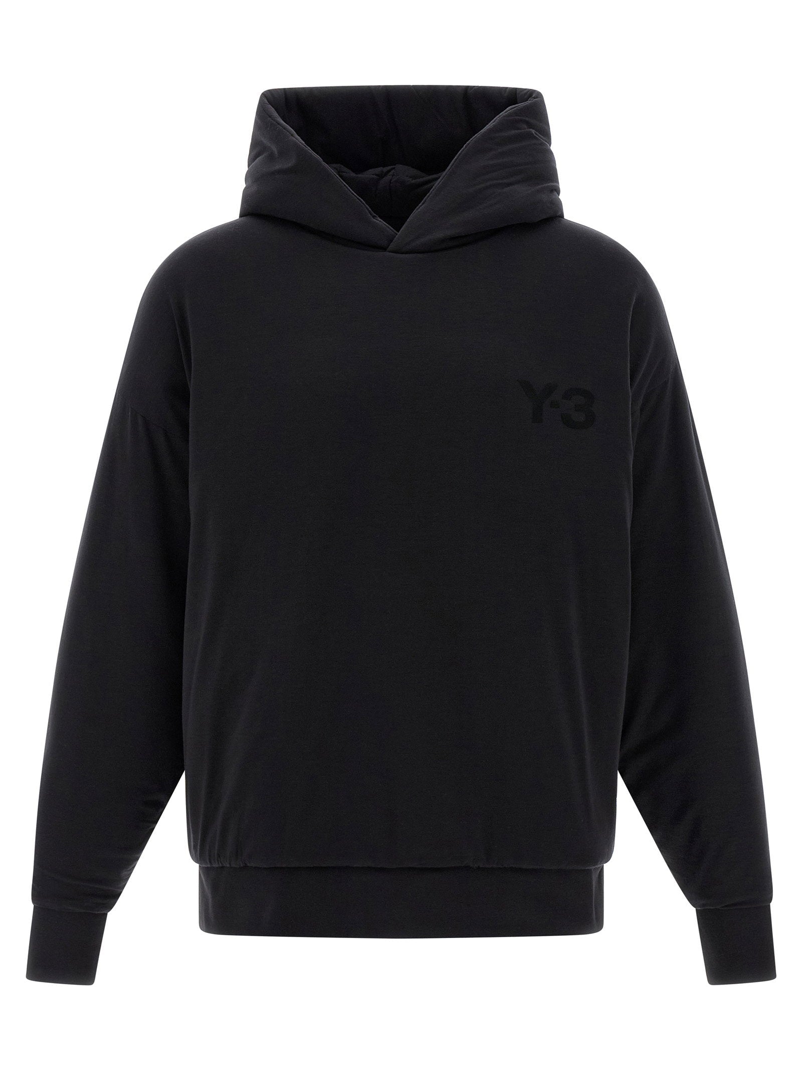 Y-3 Padded Lyocell Hoodie — Black