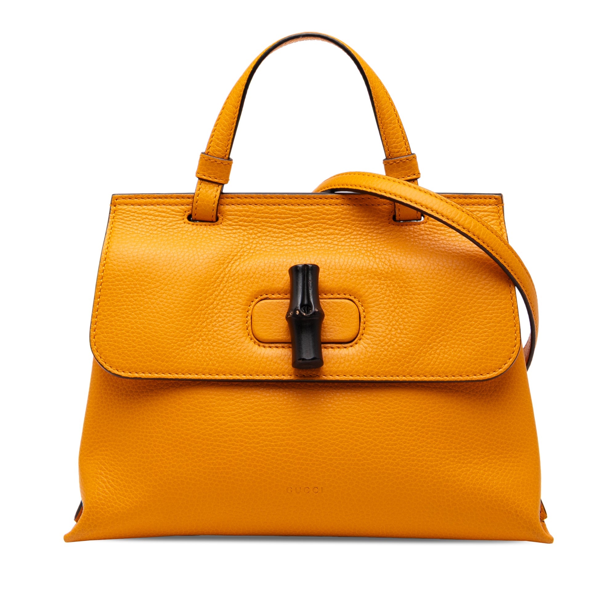 Small Calfskin Bamboo Daily Satchel