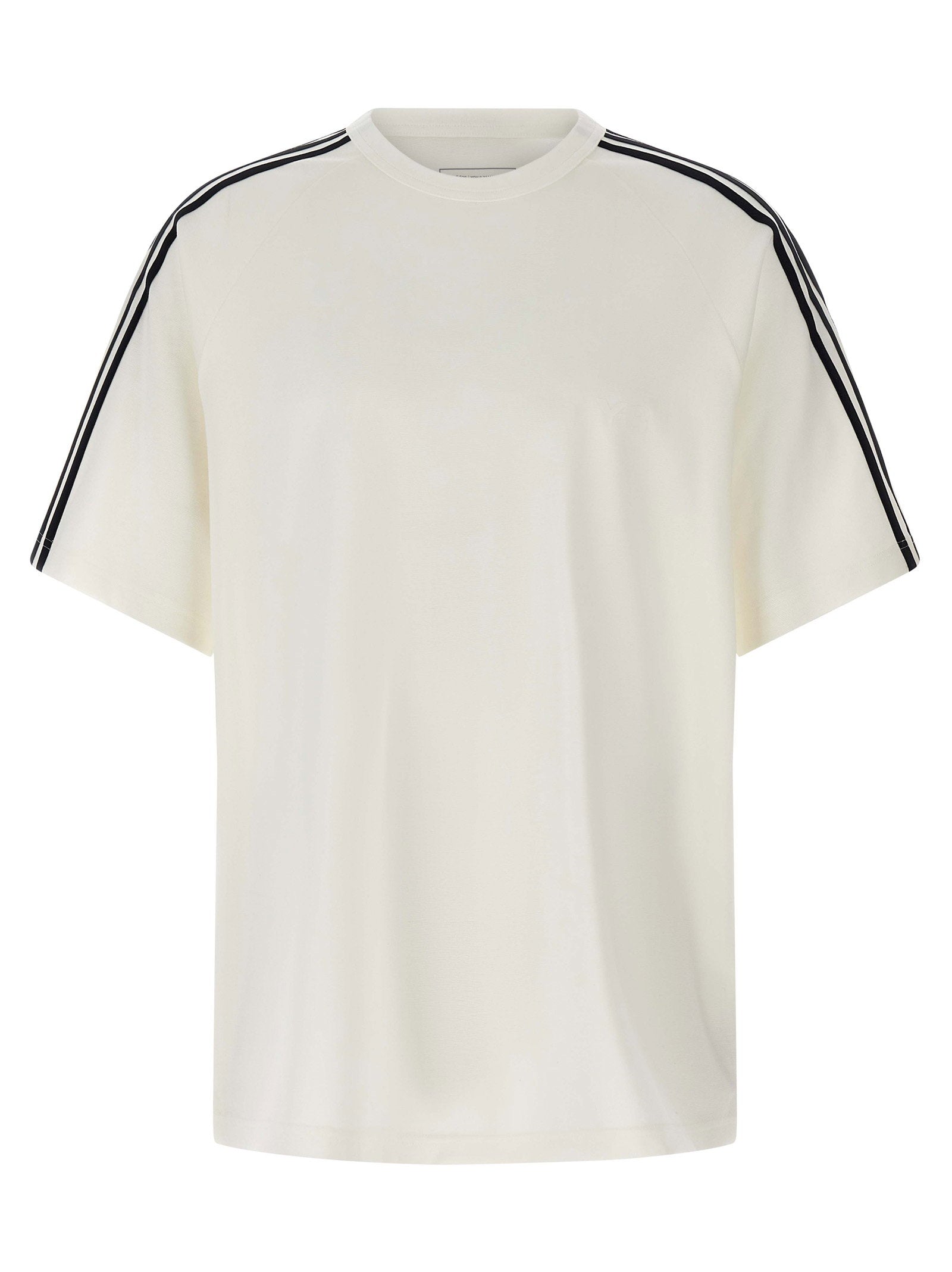 Y-3 3-Stripe Tape Detail T-Shirt — White