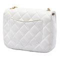 Mini Square Classic Lambskin Enamel Coco Hearts Single Flap