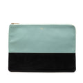 Bicolor Lambskin Solo Clutch